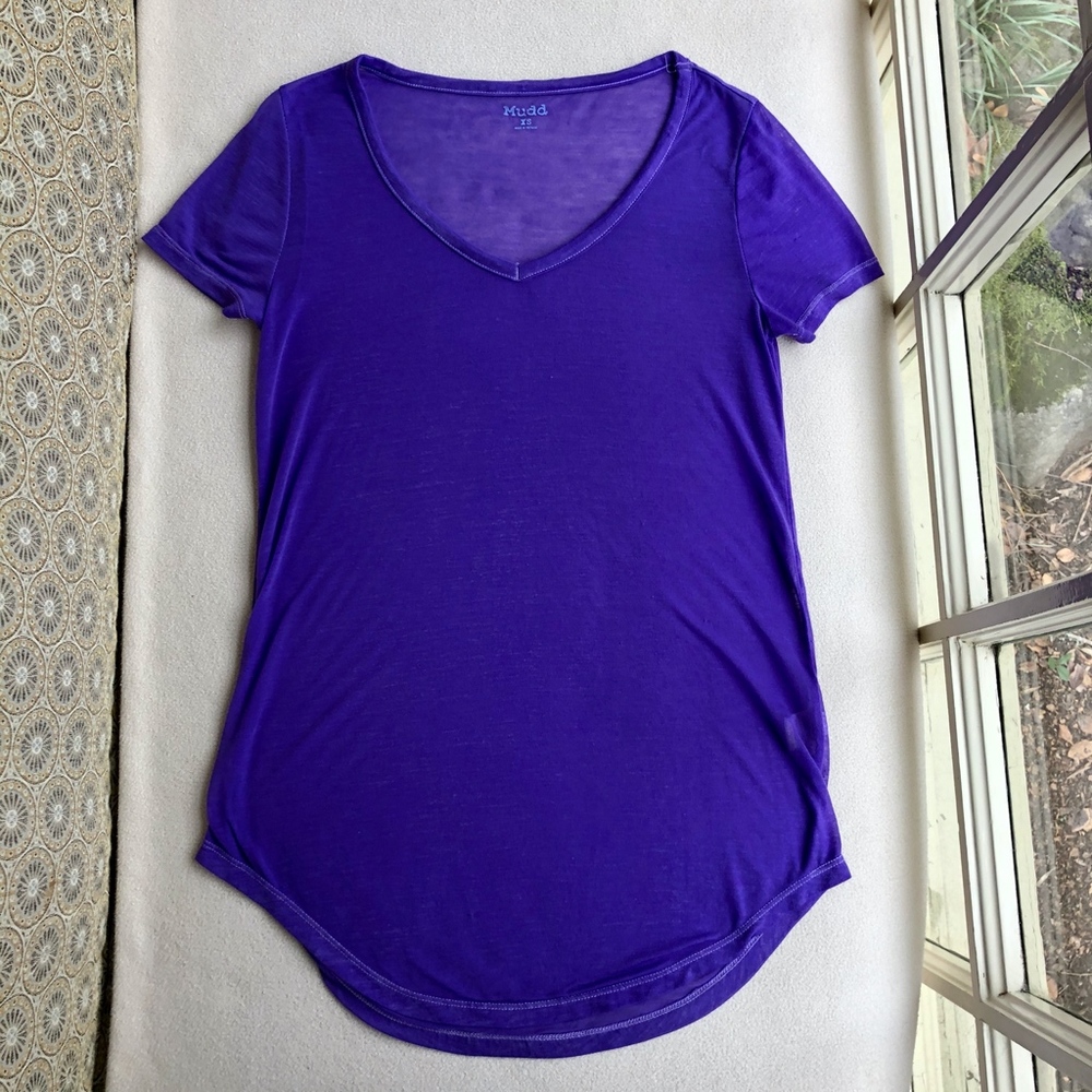 Womens' Purple Short Sleeve Shirt